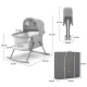 Patut Kinderkraft Lovi 3 in 1 Grey Patut Kinderkraft Lovi 3 in 1 Grey