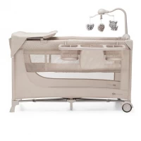 Patut Travel Kinderkraft Joy 2 cu accesorii si geanta transport Beige