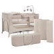 Patut Travel Kinderkraft Joy 2 cu accesorii si geanta transport Beige Patut Travel Kinderkraft Joy 2 cu accesorii si geanta transport Beige