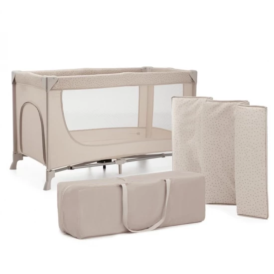 Patut Travel Kinderkraft Joy 2 cu accesorii si geanta transport Beige Patut Travel Kinderkraft Joy 2 cu accesorii si geanta transport Beige