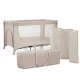 Patut Travel Kinderkraft Joy 2 cu accesorii si geanta transport Beige Patut Travel Kinderkraft Joy 2 cu accesorii si geanta transport Beige