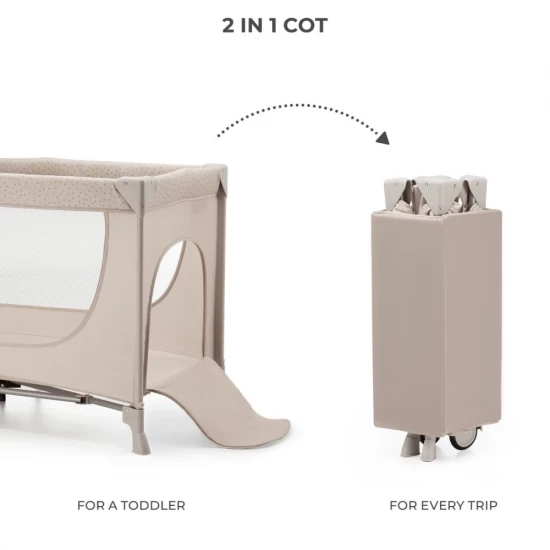 Patut Travel Kinderkraft Joy 2 cu geanta transport Beige Patut Travel Kinderkraft Joy 2 cu geanta transport Beige