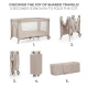 Patut Travel Kinderkraft Joy 2 cu geanta transport Beige Patut Travel Kinderkraft Joy 2 cu geanta transport Beige