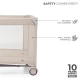 Patut Travel Kinderkraft Joy 2 cu geanta transport Beige Patut Travel Kinderkraft Joy 2 cu geanta transport Beige