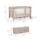 Patut Travel Kinderkraft Joy 2 cu geanta transport Beige Patut Travel Kinderkraft Joy 2 cu geanta transport Beige