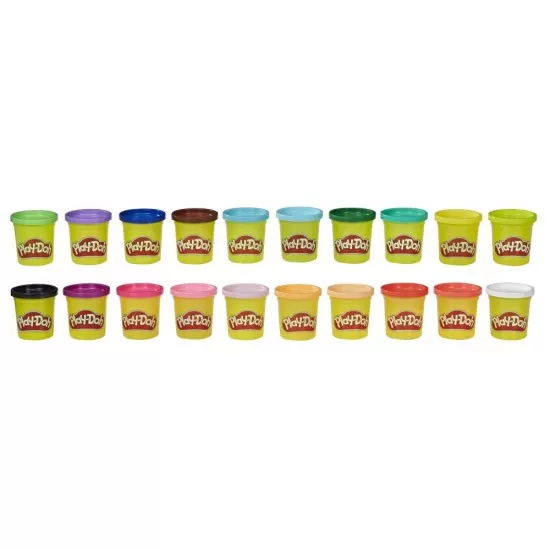 Set 40 de borcanase Play-Doh cu pasta de modelat colorata Set 40 de borcanase Play-Doh cu pasta de modelat colorata