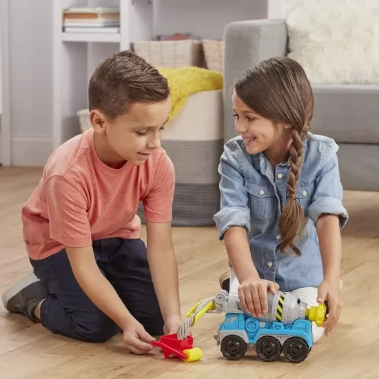 Set creativ Play-Doh - Constructii cu betoniera si accesorii