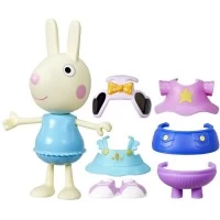 Set figurina si accesorii vestimentare Peppa Pig Iepurasul Rebecca 15 cm
