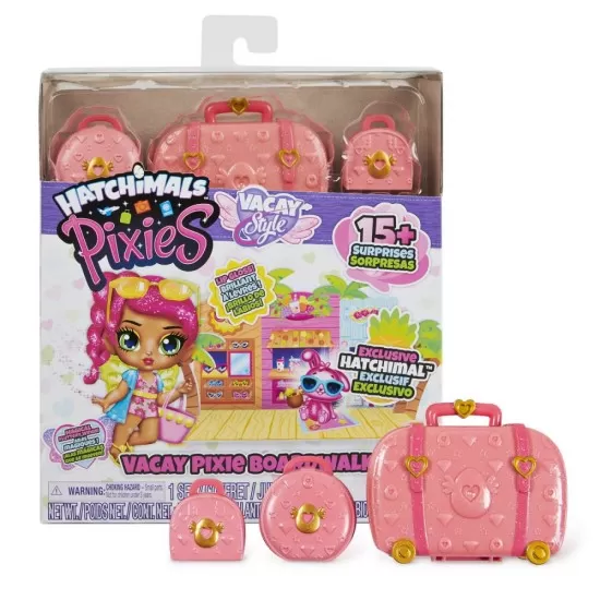 Set papusi Hatchimals Pixies pregatite de vacanta Set papusi Hatchimals Pixies pregatite de vacanta