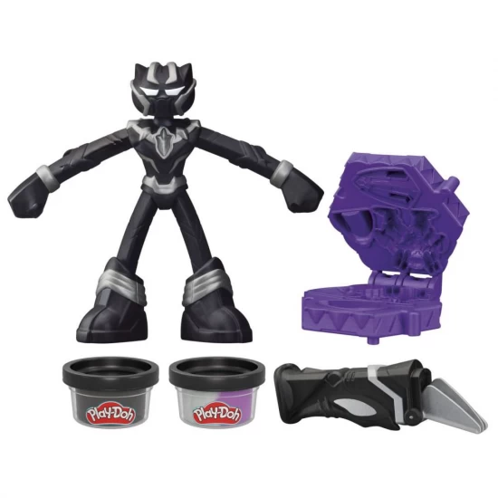 Set creativ Play-Doh Marvel cu figurina flexibila si accesorii Black Panther10 cm