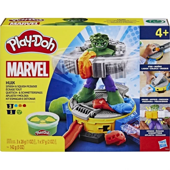 Set creativ Play-Doh Marvel Hulk loveste si zdrobeste