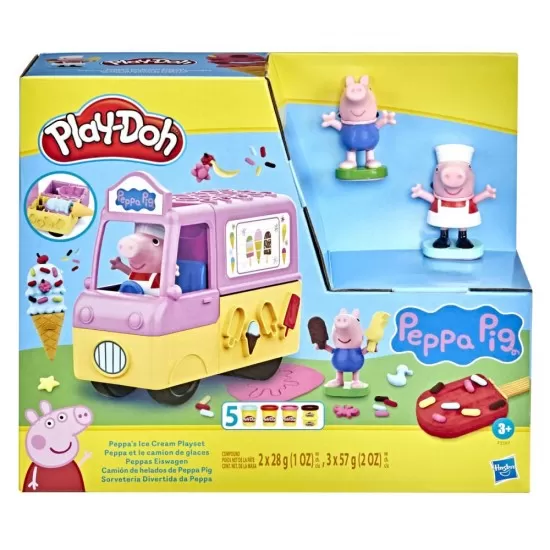 Set creativ Play-Doh Peppa Pig si masina de inghetata Set creativ Play-Doh Peppa Pig si masina de inghetata