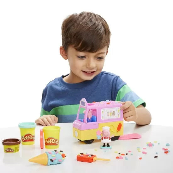 Set creativ Play-Doh Peppa Pig si masina de inghetata Set creativ Play-Doh Peppa Pig si masina de inghetata