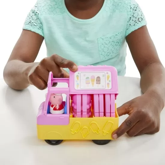 Set creativ Play-Doh Peppa Pig si masina de inghetata Set creativ Play-Doh Peppa Pig si masina de inghetata
