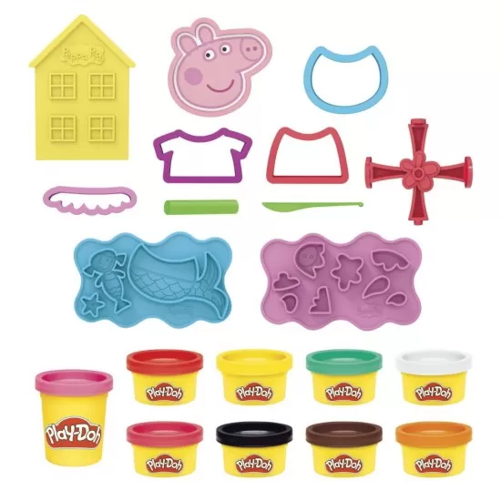 Set Play-Doh - Peppa Pig plastilina cu accesorii Set Play-Doh - Peppa Pig plastilina cu accesorii