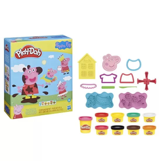 Set Play-Doh - Peppa Pig plastilina cu accesorii Set Play-Doh - Peppa Pig plastilina cu accesorii