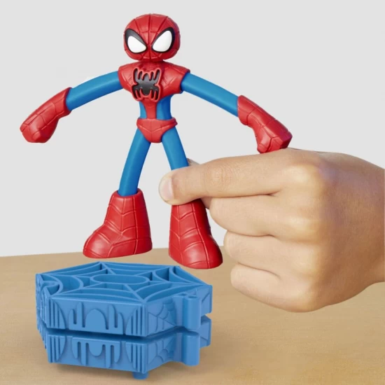 Set creativ Play-Doh cu 2 figurine Spiderman cu lansator si sulita
