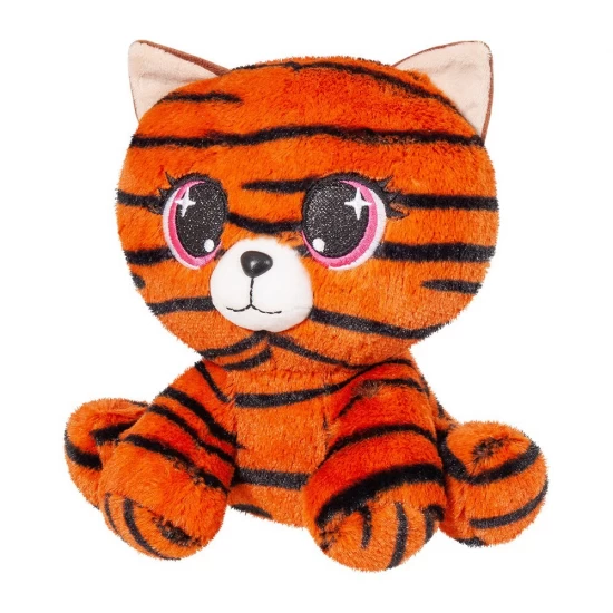 Plus pisica cu imprimeu tigru 25 cm
