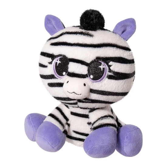 Plus pisica imprimeu zebra mov Lula 25 cm