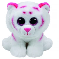 Plus Ty 24 cm Beanie Babies Tabor tigru alb roz