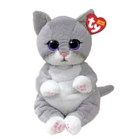Plus Ty 24 cm Beanie Bellies pisicuta gri Morgan 