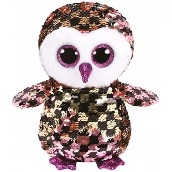 Plus Ty Boos Bufnita cu paiete 24 cm Plus Ty Boos Bufnita cu paiete 24 cm