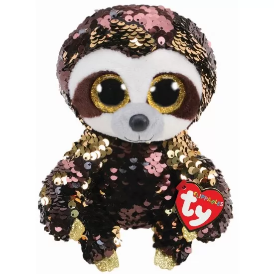 Plus Ty Bos Dangler Lenesul cu paiete 24 cm Plus Ty Bos Dangler Lenesul cu paiete 24 cm