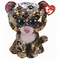 Plus Ty 24 cm Boos Leopardul Sterling cu paiete