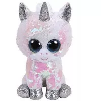 Plus Ty Boos Unicorn alb cu paiete Ty	