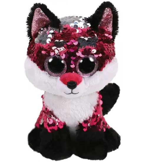 Plus Ty Boos Vulpita cu paiete 24 cm Plus Ty Boos Vulpita cu paiete 24 cm