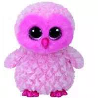 Plus Bufnita roz Boos Wiggy 24 cm Ty
