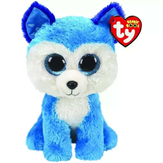 Plus Ty 24 cm catel Husky albastru Plus Ty 24 cm catel Husky albastru