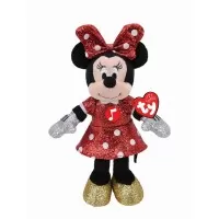 Plus Ty 25 cm Beanie Babies Disney Minnie cu sclipici si sunete