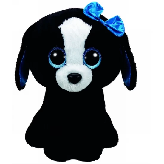 Plus Catel negru cu alb Tracey 42 cm Ty