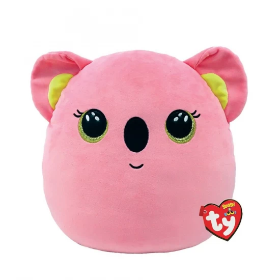 Jucarie plus Ty Squish Beanies Koala Poppy roz 22 cm