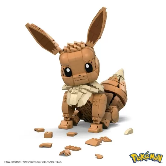 Set constructie Pokemon Mega Construx Jumbo Eevee 824 piese Set constructie Pokemon Mega Construx Jumbo Eevee 824 piese