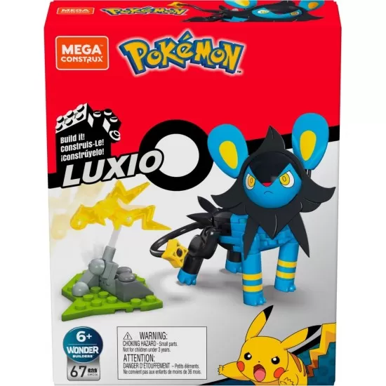 Set constructie Pokemon Mega Construx Luxio 67 piese Set constructie Pokemon Mega Construx Luxio 67 piese