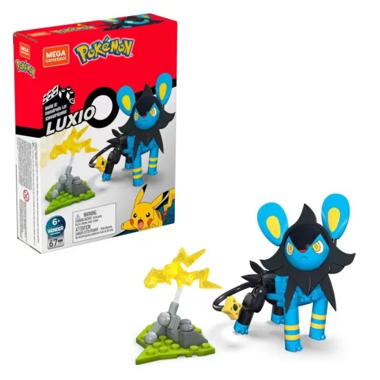 Set constructie Pokemon Mega Construx Luxio 67 piese Set constructie Pokemon Mega Construx Luxio 67 piese