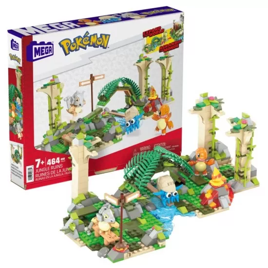 Set constructie Pokemon Mega Construx 464 piese - Ruinele junglei Set constructie Pokemon Mega Construx 464 piese - Ruinele junglei