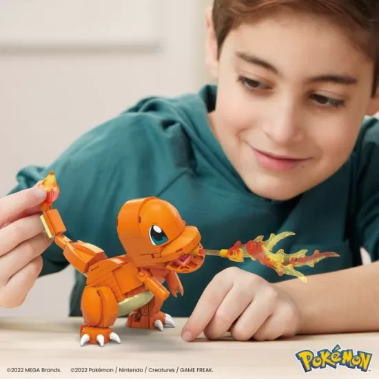 Set de constructie Pokemon Mega Construx Charmander Salameche 180 piese Set de constructie Pokemon Mega Construx Charmander Salameche 180 piese