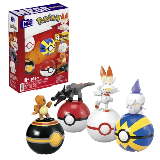 Set 4 bile echipa de foc Pokemon Mega Set 4 bile echipa de foc Pokemon Mega