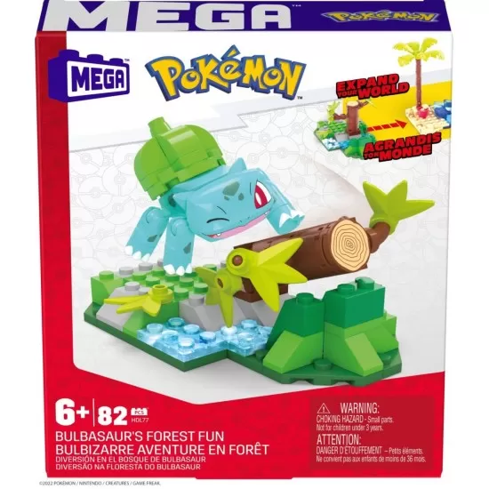 Set de constructie Pokemon Mega 82 piese - Padurea lui Bulbasaurus Set de constructie Pokemon Mega 82 piese - Padurea lui Bulbasaurus