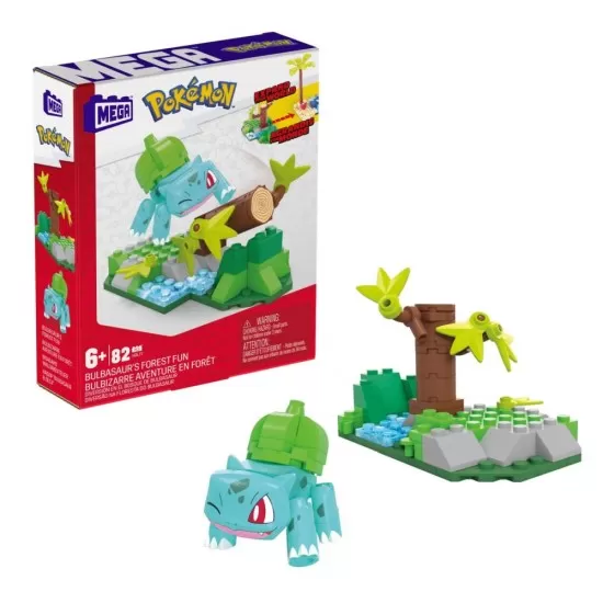 Set de constructie Pokemon Mega 82 piese - Padurea lui Bulbasaurus Set de constructie Pokemon Mega 82 piese - Padurea lui Bulbasaurus