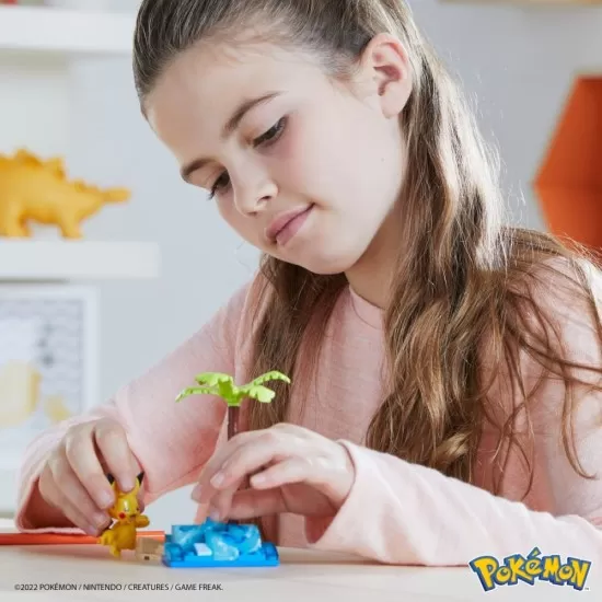 Set de constructie Pokemon Mega 79 piese - Plaja lui Pikachu