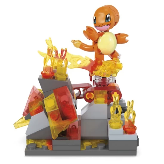 Set de constructie Pokemon Mega 81 piese - Roata de foc a lui Charmander Set de constructie Pokemon Mega 81 piese - Roata de foc a lui Charmander