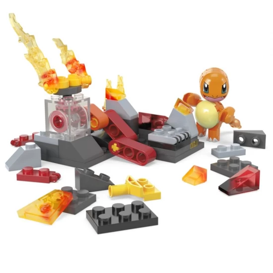 Set de constructie Pokemon Mega 81 piese - Roata de foc a lui Charmander Set de constructie Pokemon Mega 81 piese - Roata de foc a lui Charmander