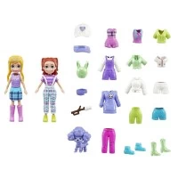 Set 2 papusi si accesorii Polly Pocket 27 piese