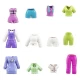 Set 2 papusi si accesorii Polly Pocket 27 piese Set 2 papusi si accesorii Polly Pocket 27 piese