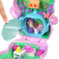 Set gentuta animalut iepuras la petrecere cu accesorii Polly Pocket 