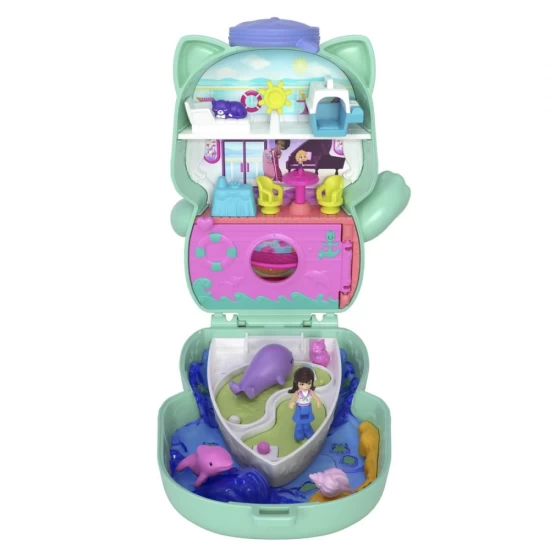 Set gentuta animalut pisicuta marinar cu accesorii Polly Pocket Set gentuta animalut pisicuta marinar cu accesorii Polly Pocket